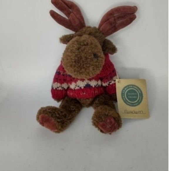 Vintage plush moose, stuffed animal toy, j.b. bean - Picture 3 of 5